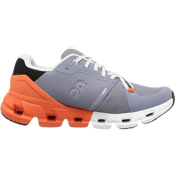 On Cloud Mens Cloudflyer 4 Running Shoes Low Top Sneakers Gray Orange Size 9 - Picture 2 of 8